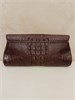  Клатч из кожи крокодила Premium Coods коричневый 699958 - фото 622395