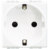 N4141 LivingLight Механизм розетки 1 гнездо с заземлением и шторками, белый Bticino (Legrand) N4141 - фото 622548