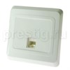 KOMC-001B ЭТЮД Компьютерная розетка 1 гнездо RJ45 категория 5е белая (уп.10шт.) Schneider Electric KOMC-001B - фото 622723