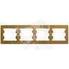 GSL000504 Glossa Рамка горизонтальная 4 поста, дуб (уп.15шт.) Schneider Electric GSL000504 - фото 623039