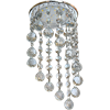FP53RVECB Ecola GX53 H4 5344 Glass Круглый с большими хрусталиками на подвесе "под скос" Тонированный /Хром 225x110 (к+) Светильник встр. (уп.5/30шт.) FP53RVECB - фото 623428