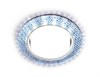 G296 CL/CLD хром/прозрачный GX53+3W(LED COLD) Светильник встраиваемый (уп.50шт.) Ambrella Light 4627125082481 - фото 623598