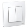 BLNVS106601 Blanca Переключатель двухклавишный (сх.6/2), белый (уп.10шт.) Systeme Electric (Россия) BLNVS106601 - фото 623712