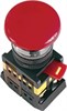 SQ0704-0034 Кнопка AELA-22 "Грибок" желтый d22мм неон/230В 1з+1р (уп.10шт.) TDM SQ0704-0034 - фото 623922