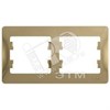 GSL000402 Glossa Рамка горизонтальная, 2 поста, титан (уп.30шт.) Systeme Electric (Россия) GSL000402 - фото 623944