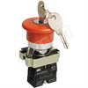 BBG50-LAY5-K04 LAY5-BS142 Гриб 22мм 240В Кнопка красная с ключом (уп.20шт.) IEK® BBG50-LAY5-K04 - фото 623993