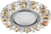 28990 CD916 15LED*2835 SMD 4000K, MR16 50W G5.3, прозрачный-коричневый, хром	 Св-к встр. (уп.100шт.) 28990 - фото 624116