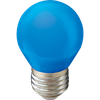 K7CB50ELB Ecola globe LED color 5,0W G45 220V E27 Blue шар Синий матовая колба 77x45 Лампа св/д (уп.1/100шт.) K7CB50ELB - фото 624483