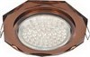 FA538AECH Ecola GX53 H4 Glass Светильник встраиваемый, черненая медь - янтарь (уп.10/30шт.) FA538AECH - фото 624600