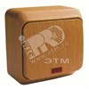 BA 10-005T ЭТЮД Одноклавишный выключатель с подсветкой  бук  Schneider Electric BA10-005T - фото 624791