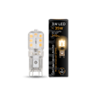 107409103 Gauss LED G9 AC220-240V 3W 2700K Лампа светодиодная (уп.20/200шт.) 107409103 - фото 624862