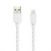 ik-512SPS white Дата-кабель USB-A штекер -8pin штекер Apple, Silicone Spiral 1м белый  SmartBuy 4690626071025 - фото 624967