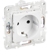 SK-R14-16-1-K01 Skandy Механизм розетки с заземлением и шторками, арктический белый (уп.10шт.) IEK® (Китай) SK-R14-16-1-K01 - фото 625012