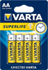 2006.101.304 SuperLife R6/316 Элемент питания, блистер 4шт. (уп.48шт.) Varta 2006.101.304 - фото 625255