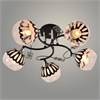 XA1596B/5 BK+CR Люстра черный/хром 5х60W E27 d560 h240, HN24 (Росток) 988384095 - фото 625429