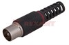 FD 05-2042/2427 Разъем штекер TV без пайки (черный) (уп.100/2500шт.) REXANT FD 05-2042 - фото 625912