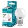 LLE-G45-3-230-40-E27 LED G45 шар 3Вт 230В 4000К E27 Лампа св/д (уп.10шт.) IEK® LLE-G45-3-230-40-E27 - фото 626008
