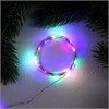 9717881 Гирлянда «Нить» 2 м роса, IP20, серебристая нить, 20 LED, 3 режима, батарейки AG13х3 (в комплекте), свечение мульти Luazon Lighting 9717881 - фото 626025