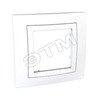 MGU2.002.18 Unica Рамка с декоротивным элементом, 1 пост, белая (уп.20шт.) Schneider Electric MGU2.002.18 - фото 626133