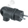61367 NCA-PLR01-16A-E-IP44-BL Вилка с заземлением угловая каучуковая IP44, черная Navigator Group© (Китай) 61367 - фото 626722