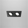 DL024-2-02B Коллекция Downlight серия Atom Светильник встраиваемый GU10 2x10Вт Черный Maytoni Elegant DL024-2-02B - фото 626815