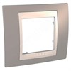 MGU6.002.574 Unica Хамелеон Рамка 1 место, коричневый/бежевая (уп.10шт.) Schneider Electric MGU6.002.574 - фото 626859
