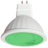 M2CG90ELT Ecola MR16 LED color 9,0W 220V GU5.3 Green Зеленый (насыщенный цвет) прозрачное стекло (композит) 47х50 M2CG90ELT - фото 626923