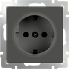 WL07-SKG-01-IP20 Механизм розетки 1 гнездо с заземлением, серо-коричневая ВЫВЕДЕНА ИЗ АССОРТИМЕНТА a029861-1 - фото 626961