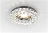 K206 CL/CH хром/прозрачный CRYSTAL Светильник встраиваемый MR16 12V/220V max 50W (уп.30шт.) Ambrella K206 CL/CH - фото 627238