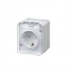 ATN540145 AtlasDesign Profi54 Розетка 1 гнездо с заземлением, шторкамии и крышкой IP54, белый Schneider Electric ATN540145 - фото 627310