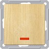VS116-153-7-86 Wessen 59 Одноклавишный выключатель с подсветкой (СХ.1А), механизм, сосна (уп.10шт.) VS116-153-7-86 - фото 627343