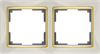 W0021932/WL03-Frame-02-ivory-GD Snabb Рамка на 2 поста, слоновая кость/золото (уп.10шт.) Werkel™ a051651-1 - фото 627381