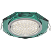 FC538AECH Ecola GX53 H4 Glass Светильник встраиваемый, хром - изумруд (уп.10/30шт.) FC538AECH - фото 627550