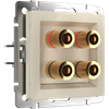 WL03-AUDIOx4 Акустическая розетка, слоновая кость (уп.10шт.) Werkel™ a030808-1 - фото 627588