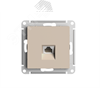ATN001283 Atlasdesign Механизм розетки компьютерной RJ45 Cat.5e, песочный (уп.10шт.) Systeme Electric (Россия) ATN001283 - фото 627611