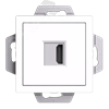 ATN000180 AtlasDesign Механизм розетки HDMI, белый Systeme Electric (Россия) ATN000180 - фото 627667