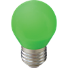 K7CG50ELB  Ecola globe LED color 5,0W G45 220V E27 Green шар Зеленый матовая колба 77x45 Лампа св/д (уп.1/100шт.) K7CG50ELB - фото 627888