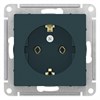 ATN000843 AtlasDesign Механизм розетки 1 гнездо с заземлением, изумруд (уп.10шт.) Systeme Electric (Россия) ATN000843 - фото 627938