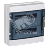 MKP72-N1-36-55 КМПн 2/36 IP55 (18х2) Бокс настенный, пластиковый белый, прозр. дверь (уп.46шт.) IEK® MKP72-N1-36-55 - фото 628067