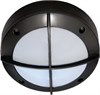 Ecola GX53 LED B4143S светильник накладной IP65 матовый Круг с решеткой алюмин. 1*GX53 Черный 145x14 FB53CSECS - фото 628079