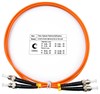 7369c FOP-62-ST-ST-1m Патч-корд волоконно-оптический (шнур) duplex ST-ST MM 62,5/125 1м LSZH Cabeus 7369c - фото 628175