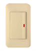 AHW 1321 L/N Anam Legrand 70W/N Выключатель 1-клавишный с подсветкой, пластиковый суппорт (уп.5шт.) AHW 1321 L/N - фото 628259