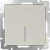 W1110103/WL03-SW-1G-LED-ivory/WL04-SW-1G-LED-ivory Выключатель одноклавишный с подсветкой слоновая кость (уп.10шт.) Werkel™ a051481-1 - фото 628437