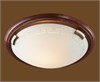 360 FB06 049 т орех/бронза Н/п светильник E27 3*100W 220V GRECA WOOD 360 - фото 628676