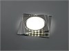 40523 CD5024 квадрат с драйвером в комплекте 20LED*2835 SMD 4000K, 15W GX53, без лампы, прозрачный Светильник встраиваемый (уп.10/50шт.) FERON (Китай) 40523 - фото 628763