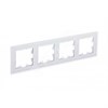 ATN330104 AtlasDesign Nature Рамка 4 поста, органическое стекло матовое белая Schneider Electric ATN330104 - фото 628945