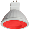 M2CR90ELT  Ecola MR16 LED color 9,0W 220V GU5.3 Red Красный (насыщенный цвет) прозрачное стекло (композит) 47x50  M2CR90ELT - фото 628999