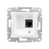 SDN4300121 Sedna Механизм компьютерной розетки RJ45 1 гнездо, белая (уп.10шт.) Schneider Electric SDN4300121 - фото 629003