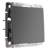 WL04-SW-1G Выключатель одноклавишный графит рифленый (уп.10шт.) Werkel™ a046612 - фото 629152