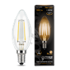 103801107 Gauss LED Filament Candle E14 7W 2700К Лампа светодиодная "свеча" (уп.10шт.) 103801107 - фото 629206